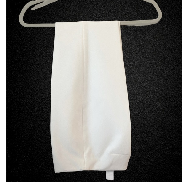 ZARA FLARED HIGH WAISTED PANTS  WHITE SIZE- XS NWOT - Picture 5 of 12